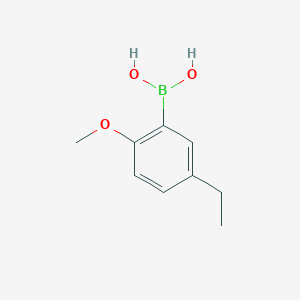 molecular formula C9H13BO3 B1422118 (5-Ethyl-2-methoxyphenyl)boronic acid CAS No. 847345-37-3