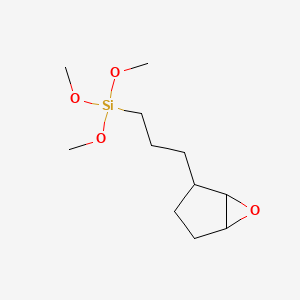 molecular formula C11H22O4Si B14221190 Trimethoxy[3-(6-oxabicyclo[3.1.0]hexan-2-yl)propyl]silane CAS No. 820252-12-8