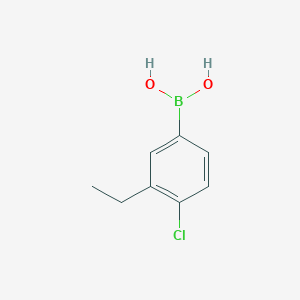 molecular formula C8H10BClO2 B1422120 4-CHLORO-3-ETHYLPHENYLBORONIC ACID CAS No. 918810-94-3