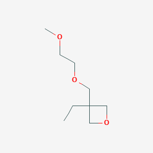 molecular formula C9H18O3 B14221207 Oxetane, 3-ethyl-3-[(2-methoxyethoxy)methyl]- CAS No. 618887-33-5