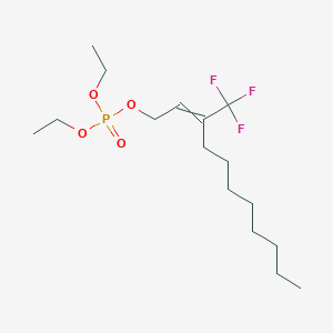 molecular formula C16H30F3O4P B14221221 Diethyl 3-(trifluoromethyl)undec-2-EN-1-YL phosphate CAS No. 821799-35-3