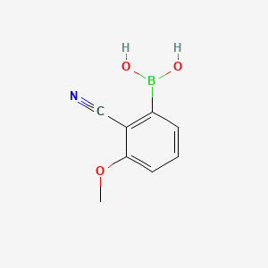 molecular formula C8H8BNO3 B1422123 (2-Cyano-3-methoxyphenyl)boronic acid CAS No. 1164100-84-8