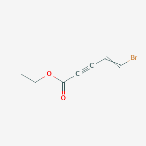 molecular formula C7H7BrO2 B14221234 Ethyl 5-bromopent-4-en-2-ynoate CAS No. 548757-27-3