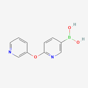 molecular formula C10H9BN2O3 B1422124 (6-(吡啶-3-氧基)吡啶-3-基)硼酸 CAS No. 918138-38-2