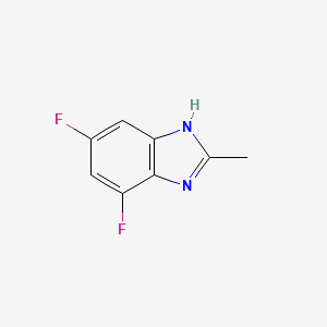 molecular formula C8H6F2N2 B1422126 4,6-Difluoro-2-methyl-1H-benzo[d]imidazole CAS No. 874814-18-3