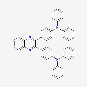 molecular formula C44H32N4 B14221283 N,N'-[Quinoxaline-2,3-diyldi(4,1-phenylene)]bis(N-phenylaniline) CAS No. 787640-67-9
