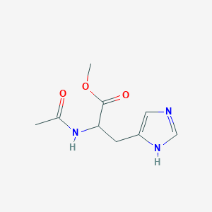 molecular formula C9H13N3O3 B142213 (S)-Methyl 2-acetamido-3-(1H-imidazol-4-yl)propanoate CAS No. 36097-48-0