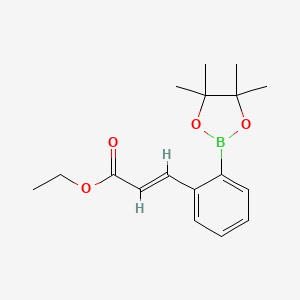 (E)-Ethyl 3-(2-(4,4,5,5-tetramethyl-1,3,2-dioxaborolan-2-yl)phenyl)acrylate
