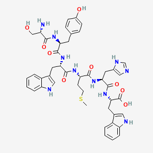 molecular formula C45H52N10O9S B14221311 L-Seryl-L-tyrosyl-L-tryptophyl-L-methionyl-L-histidyl-L-tryptophan CAS No. 827302-03-4