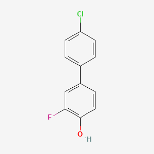 molecular formula C12H8ClFO B1422134 4-(4-Chlorophenyl)-2-fluorophenol CAS No. 1261944-84-6