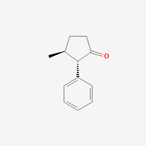 molecular formula C12H14O B14221348 (2S,3S)-3-Methyl-2-phenylcyclopentan-1-one CAS No. 824390-70-7