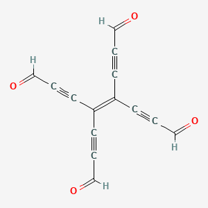 molecular formula C14H4O4 B14221365 4,5-Bis(3-oxoprop-1-yn-1-yl)oct-4-ene-2,6-diynedial CAS No. 823813-83-8