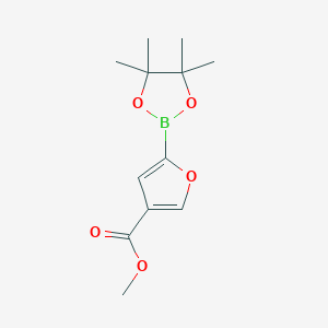 B1422141 Methyl 5-(4,4,5,5-tetramethyl-1,3,2-dioxaborolan-2-yl)furan-3-carboxylate CAS No. 1111096-29-7