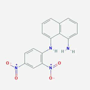 molecular formula C16H12N4O4 B14221448 N~1~-(2,4-Dinitrophenyl)naphthalene-1,8-diamine CAS No. 830321-51-2