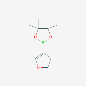molecular formula C10H17BO3 B1422145 2-(4,5-二氢呋喃-3-基)-4,4,5,5-四甲基-1,3,2-二氧杂硼环烷 CAS No. 1046812-03-6