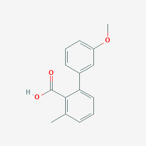 molecular formula C15H14O3 B1422148 2-(3-甲氧基苯基)-6-甲基苯甲酸 CAS No. 1261948-32-6