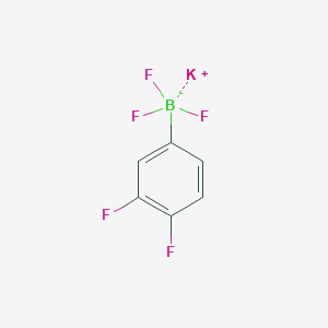 molecular formula C6H3BF5K B1422152 三(氟化硼)（3,4-二氟苯基）钾 CAS No. 1033592-49-2