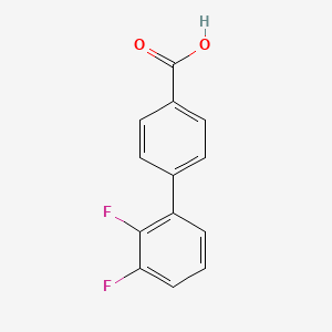 molecular formula C13H8F2O2 B1422153 2',3'-Difluoro-[1,1'-biphenyl]-4-carboxylic acid CAS No. 505082-93-9