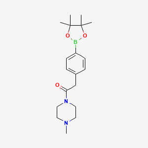 molecular formula C19H29BN2O3 B1422158 4-(4-Methylpiperazinocarbonyl)methylphenylboronic acid, pinacol ester CAS No. 1010104-30-9