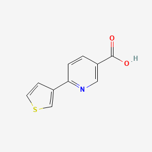 molecular formula C10H7NO2S B1422161 6-(噻吩-3-基)烟酸 CAS No. 877674-90-3