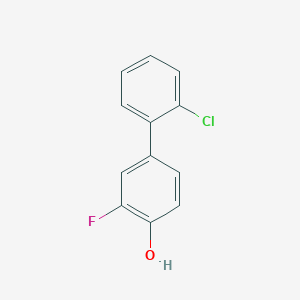 molecular formula C12H8ClFO B1422163 4-(2-氯苯基)-2-氟苯酚 CAS No. 1261890-45-2