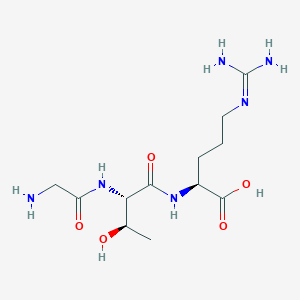 molecular formula C12H24N6O5 B14221632 L-Arginine, glycyl-L-threonyl- CAS No. 824948-22-3