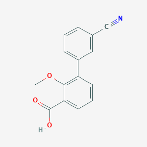 3-(3-Cyanophenyl)-2-methoxybenzoic acid
