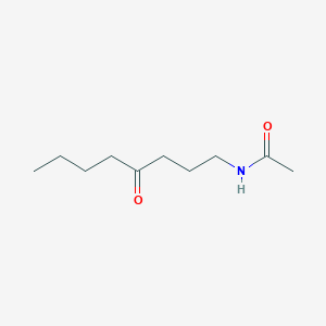 molecular formula C10H19NO2 B14221664 Acetamide, N-(4-oxooctyl)- CAS No. 823821-77-8