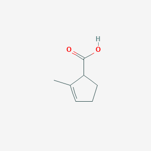 molecular formula C7H10O2 B142217 2-Methylcyclopent-2-ene-1-carboxylic acid CAS No. 129872-08-8
