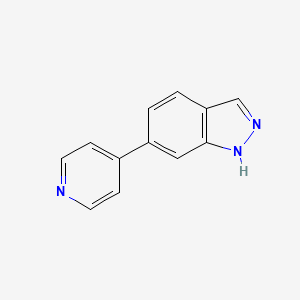 molecular formula C12H9N3 B1422172 6-(Pyridin-4-YL)-1H-indazole CAS No. 885271-89-6