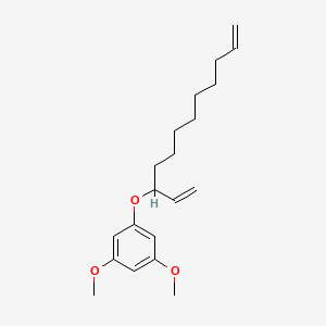 molecular formula C20H30O3 B14221746 Benzene, 1-[(1-ethenyl-9-decenyl)oxy]-3,5-dimethoxy- CAS No. 831170-92-4