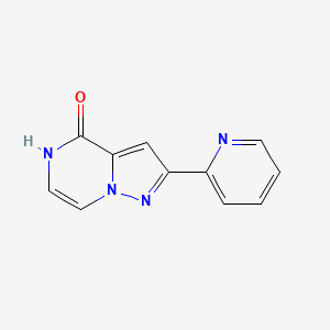 molecular formula C11H8N4O B1422176 2-(pyridin-2-yl)pyrazolo[1,5-a]pyrazin-4(5H)-one CAS No. 1351800-32-2