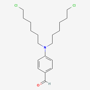 molecular formula C19H29Cl2NO B14221767 4-[Bis(6-chlorohexyl)amino]benzaldehyde CAS No. 766545-67-9