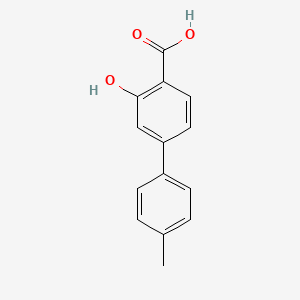 molecular formula C14H12O3 B1422178 2-羟基-4-(4-甲基苯基)苯甲酸 CAS No. 482377-67-3