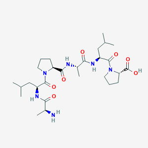 molecular formula C28H48N6O7 B14221785 L-Proline, L-alanyl-L-leucyl-L-prolyl-L-alanyl-L-leucyl- CAS No. 503844-11-9