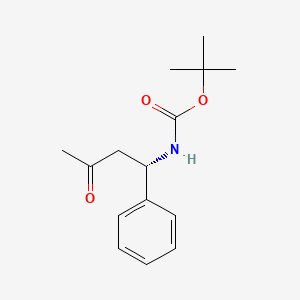 molecular formula C15H21NO3 B14221788 tert-Butyl [(1S)-3-oxo-1-phenylbutyl]carbamate CAS No. 528586-23-4