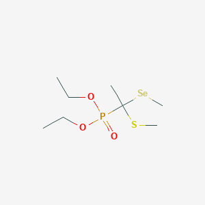 molecular formula C8H19O3PSSe B14221792 Diethyl [1-(methylselanyl)-1-(methylsulfanyl)ethyl]phosphonate CAS No. 827304-06-3