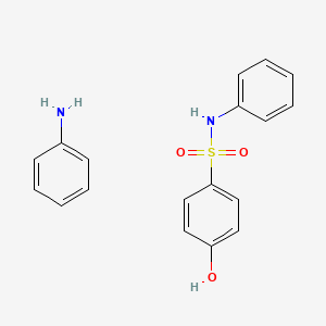 molecular formula C18H18N2O3S B14221860 aniline;4-hydroxy-N-phenylbenzenesulfonamide CAS No. 585533-73-9