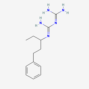 molecular formula C13H21N5 B14221885 N-(Diaminomethylidene)-N''-(1-phenylpentan-3-yl)guanidine CAS No. 790641-80-4