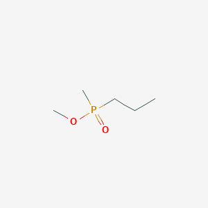 molecular formula C5H13O2P B14221917 Phosphinic acid, methylpropyl-, methyl ester CAS No. 632356-69-5