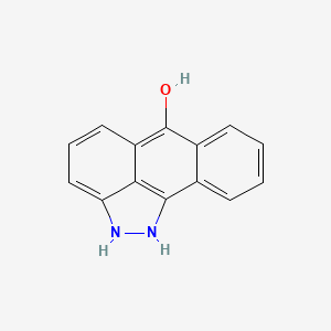 molecular formula C14H10N2O B14221926 Dibenz[cd,g]indazol-6-ol, 1,2-dihydro- 
