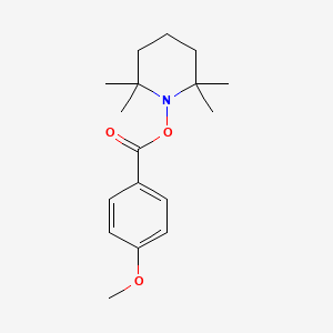 molecular formula C17H25NO3 B14221956 Piperidine, 1-[(4-methoxybenzoyl)oxy]-2,2,6,6-tetramethyl- CAS No. 823179-72-2