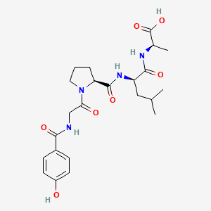 molecular formula C23H32N4O7 B14221957 N-(4-Hydroxybenzoyl)glycyl-L-prolyl-D-leucyl-D-alanine CAS No. 817620-08-9