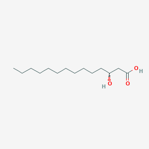 molecular formula C14H28O3 B014222 (R)-3-hydroxytetradecanoic acid CAS No. 28715-21-1