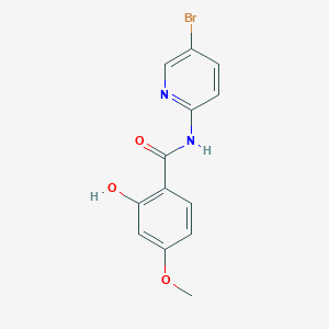 molecular formula C13H11BrN2O3 B14222003 N-(5-Bromopyridin-2-yl)-2-hydroxy-4-methoxybenzamide CAS No. 783370-99-0