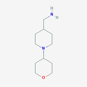 molecular formula C11H22N2O B1422201 [1-(Oxan-4-yl)piperidin-4-yl]methanamine CAS No. 438056-67-8