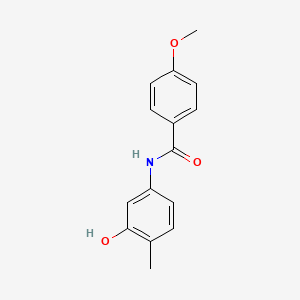 molecular formula C15H15NO3 B14222015 N-(3-hydroxy-4-methylphenyl)-4-methoxybenzamide CAS No. 723257-49-6