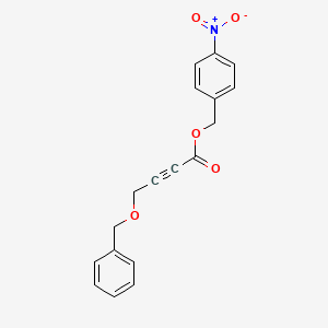 molecular formula C18H15NO5 B14222018 (4-Nitrophenyl)methyl 4-(benzyloxy)but-2-ynoate CAS No. 502918-02-7