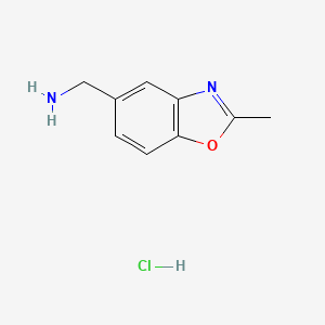 molecular formula C9H11ClN2O B1422202 (2-Methylbenzo[d]oxazol-5-yl)methanamine hydrochloride CAS No. 903556-82-1