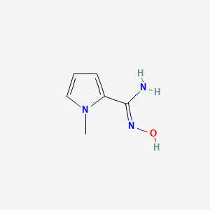molecular formula C6H9N3O B1422205 N'-hydroxy-1-methyl-1H-pyrrole-2-carboximidamide CAS No. 500024-87-3